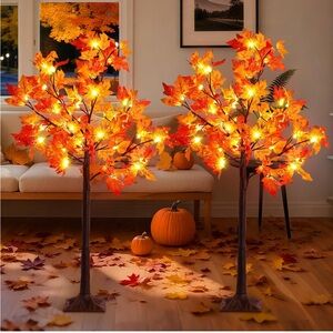 Autumn LED Lighted Maple Trees